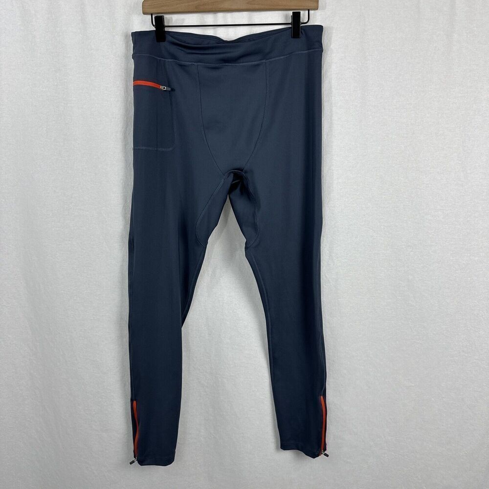 Rockay Womans Performance Dolphin Blue Run Legging Pants Size XL Athleisure